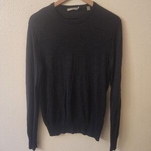 Vince Crewneck 100% Wool Striped Pullover Sweater M46166675 Mens Small